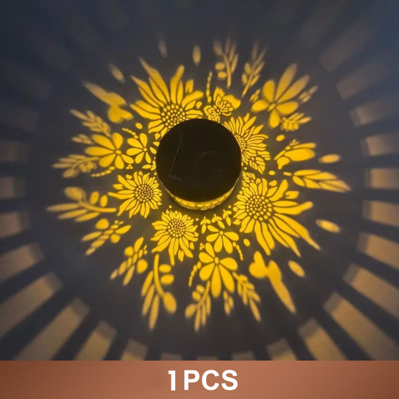 ☀️ Solar Mandala Light for Garden & Patio – 2-in-1 Floor Lamp & Wall Light – Ornamental Light Decoration with Vintage Effect – Rustproof & Durable