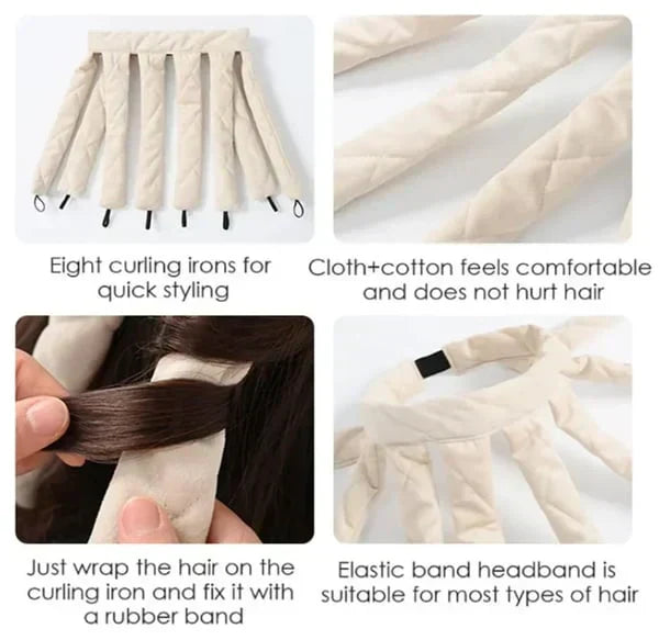 ✨Buy 1 Get 1 Free✨Sleep-in hairband Heat-Free Curling Tongs