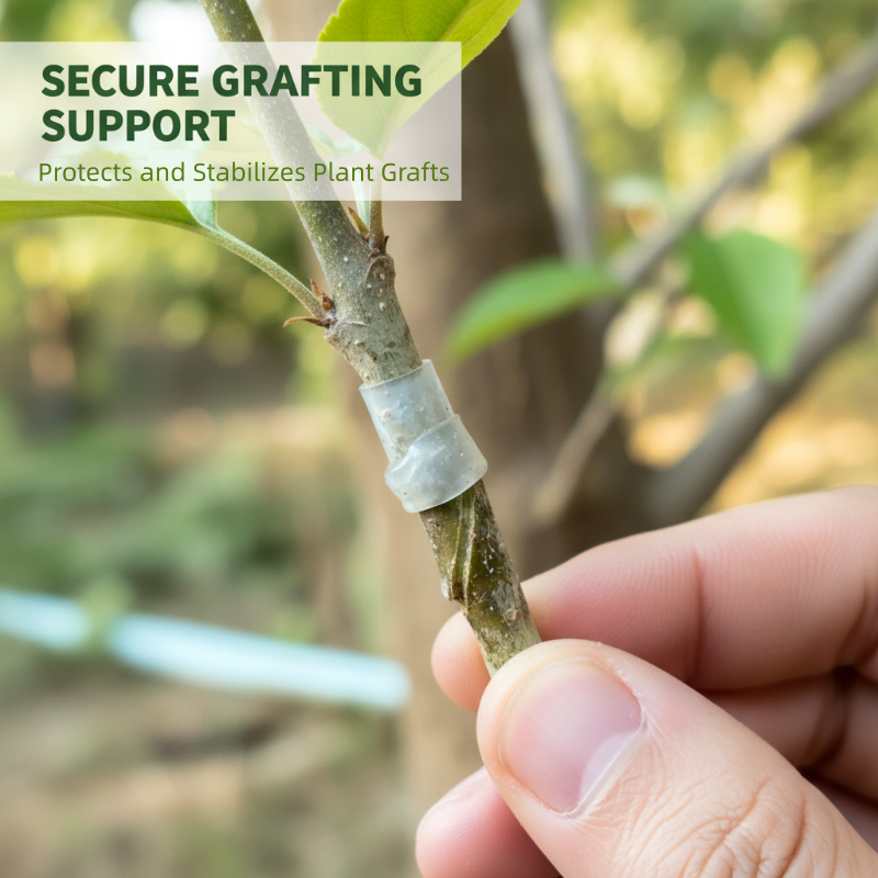 ✨ 50pcs Silicone Grafting Sleeves – Flexible. Durable & Promotes Fruit Tree Healing 🌳✨