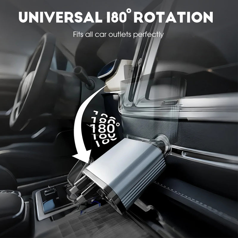 β¨ Ultra-fast 4-in-1 Car Charger 90W β With Retractable Cables & Ambient Starlight ππ