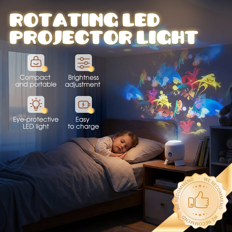 ✨ Rotating LED Projector with Dynamic Lighting Effect – Over 50.000 Sold! 🌀💞 Transform Your Space with Colorful Lights!