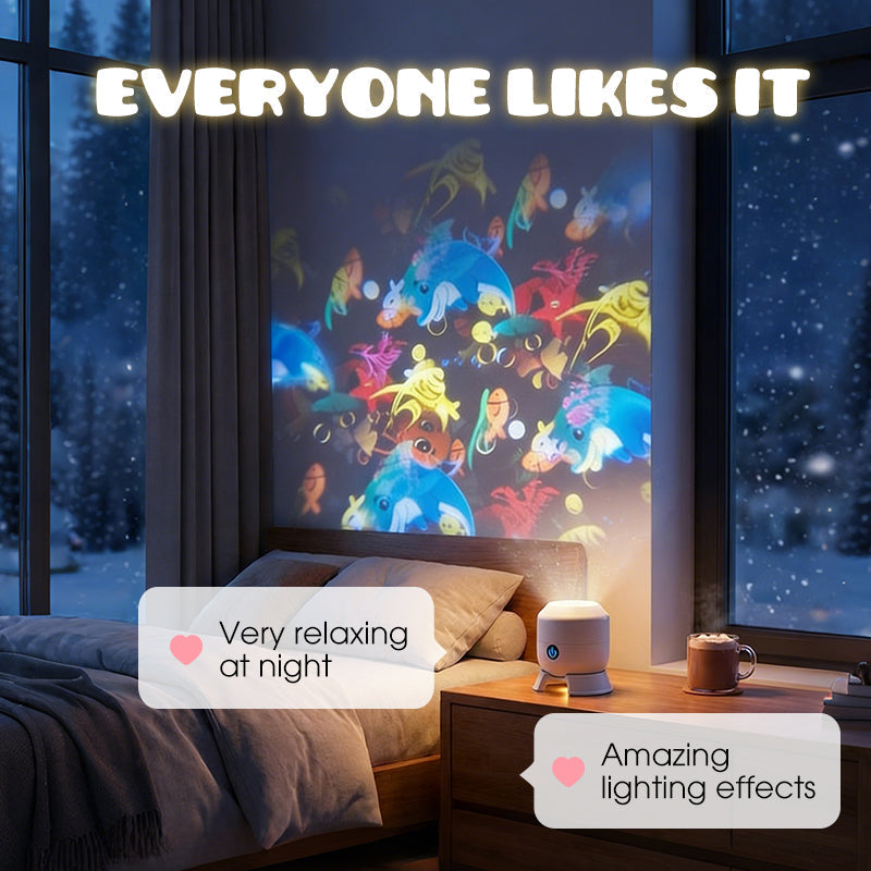 ✨ Rotating LED Projector with Dynamic Lighting Effect – Over 50.000 Sold! 🌀💞 Transform Your Space with Colorful Lights!