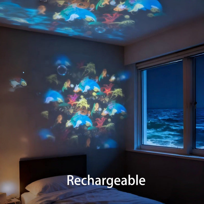 ✨ Rotating LED Projector with Dynamic Lighting Effect – Over 50.000 Sold! 🌀💞 Transform Your Space with Colorful Lights!