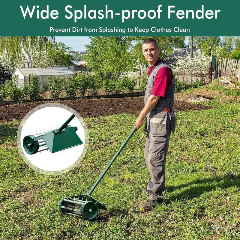 ⏳Limited-time 50% off⏰Rolling Lawn Aerator with Handle🏡🌱