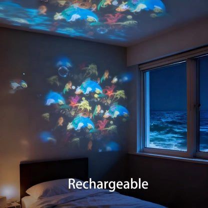 ✨ Rotating LED Projector with Dynamic Lighting Effect – Over 50.000 Sold! 🌀💞 Transform Your Space with Colorful Lights!