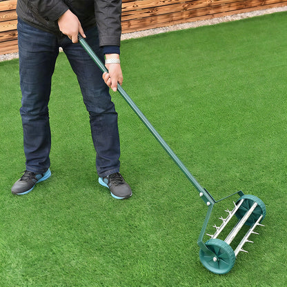 ⏳Limited-time 50% off⏰Rolling Lawn Aerator with Handle🏡🌱